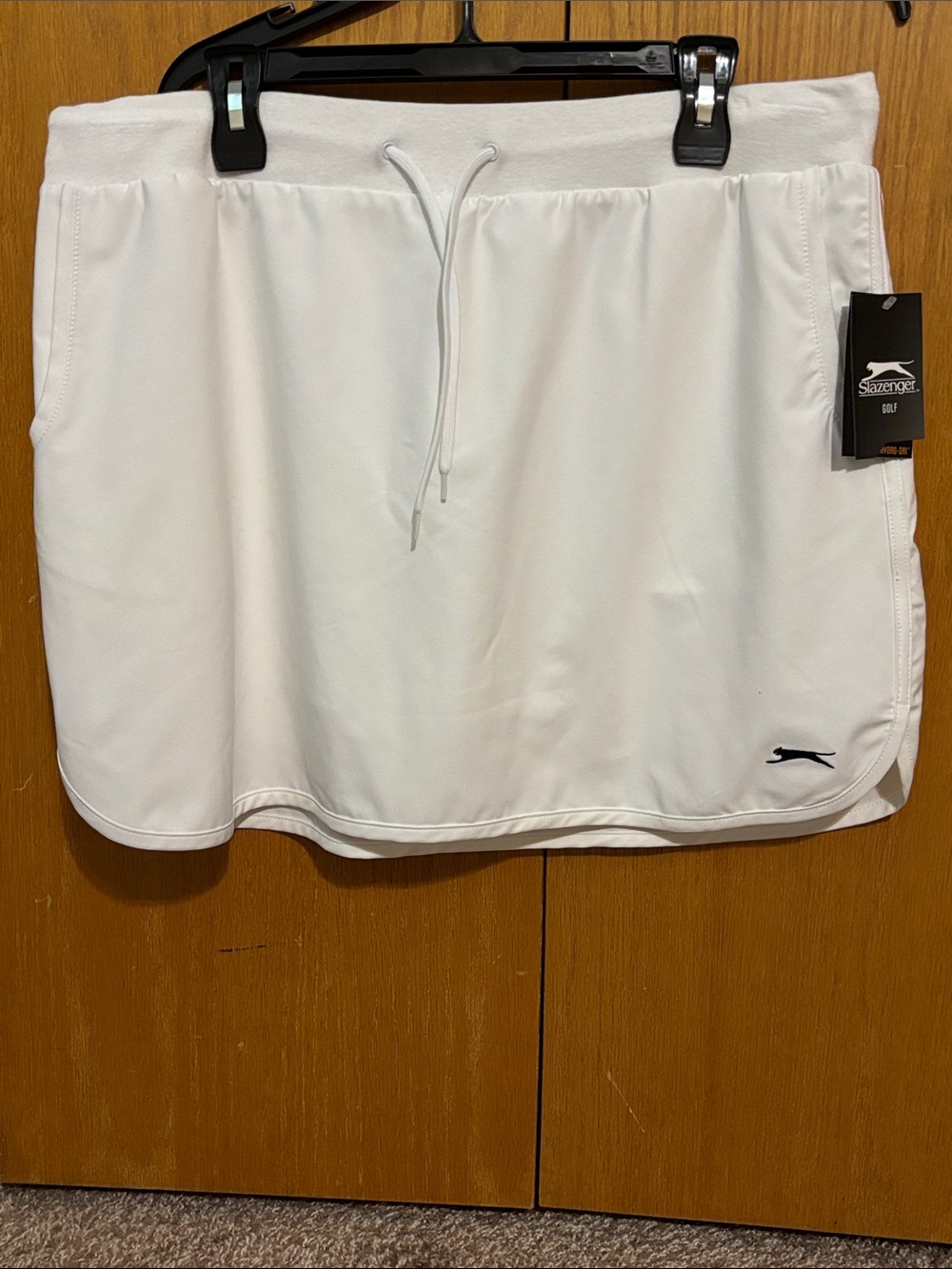 Slazenger White Drawstring Athletic Skort